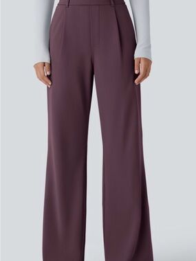 Halara Wide-Leg High-Waist Pants Small Petite
